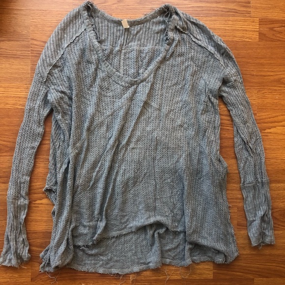 S soft Free People waffle knit layering thermal - Picture 2 of 7
